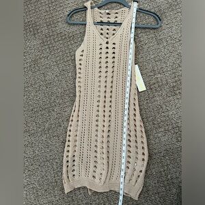 New with tags crochet cover up dress